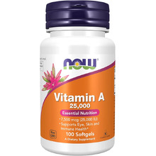 Vitamin A 25000 100 Softgels (NOW)